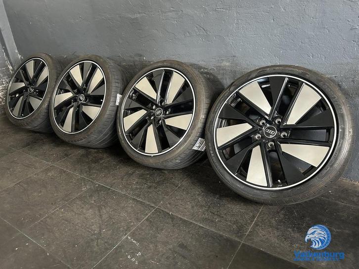 7mm! Originele Audi E-Tron GT RS FW 21 inch zwarte velgen br, Autos : Pièces & Accessoires, Pneus & Jantes, Pneus et Jantes, Pneus été
