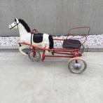 Oud Nostalgische driewieler paard met Sulky, Antiquités & Art, Enlèvement