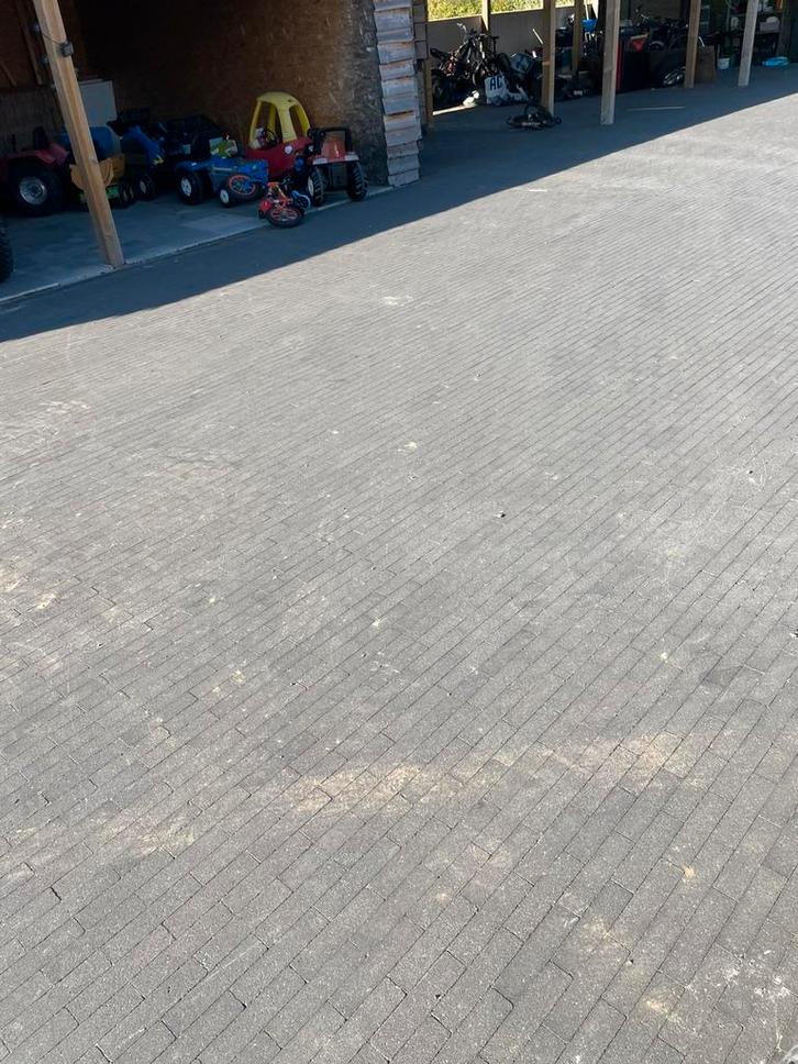 Waalformaat 20/5/6 Ebema zwart, Tuin en Terras, Tegels en Klinkers, Zo goed als nieuw, Klinkers, Ophalen