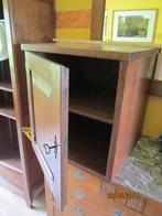 Petit meuble table cubique 1 porte en chêne Adam D, Enlèvement, Utilisé, Chêne