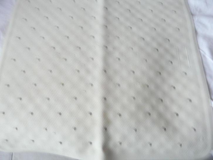 Vierkante witte antislip douchemat in rubber   55x 55 cm, Huis en Inrichting, Badkamer | Badtextiel en Accessoires, Gebruikt, Badmat