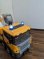 Gele grote kraanwagen Bruder in hl goede staat - hoge kraan, Ophalen of Verzenden