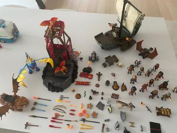 Playmobil dragon/ Novelmore & piraten set 