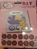 Diamond painting wenskaar  - geboorte, Ophalen of Verzenden, Nieuw