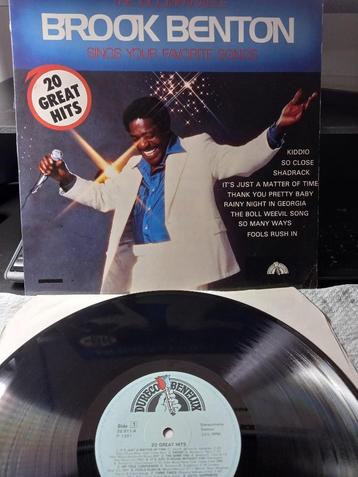 Brook Benton – 20 Great Hits _ Lp = Mint, 12 pouces, Enlèvement ou Envoi, Soul, Nu Soul ou Neo Soul, 1980 à 2000