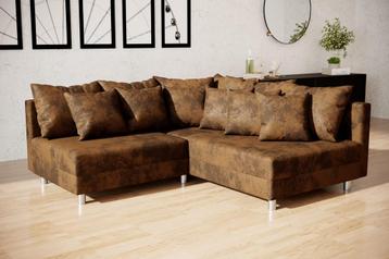 Hoekzetel bruin/Koffie ‘Ventura design’ 200x185cm beschikbaar voor biedingen