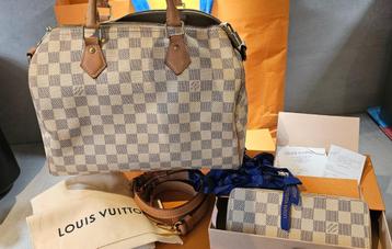 Louis Vuitton Speedy 30 + portefeuille Clémence  beschikbaar voor biedingen