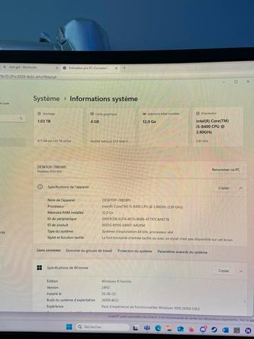 Pc gamer + clavier, Informatique & Logiciels, Enlèvement, Utilisé, Gaming, SSD