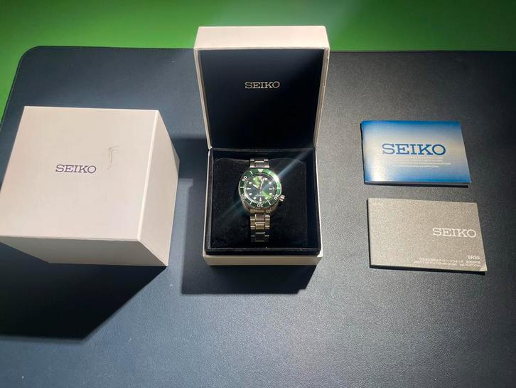 Seiko Prospex Green - SPB103J1, Handtassen en Accessoires, Horloges | Heren, Zo goed als nieuw, Seiko, Ophalen