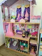 Poppenhuis van Kidkraft, met meubeltjes., Kinderen en Baby's, Speelgoed | Poppenhuizen, Ophalen, Gebruikt, Poppenhuis