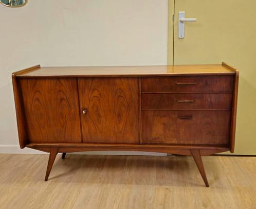 Vintage Teak Fineer Dressoir Lowboard Kast Kastje, Huis en Inrichting, Kasten | Dressoirs, Zo goed als nieuw, Ophalen of Verzenden
