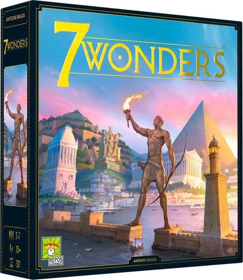 Bordspel 7 Wonders + uitbreiding Edifice, Hobby en Vrije tijd, Gezelschapsspellen | Bordspellen, Nieuw, Ophalen of Verzenden