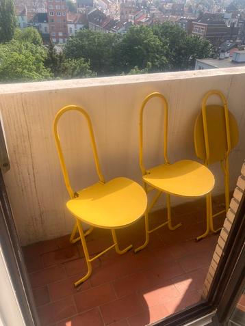 Gastone Rinaldi chaise jaune x5 