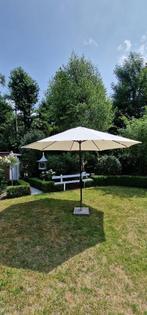 Tuinparasol met bijpassende voet, Ophalen, Gebruikt, 2 tot 3 meter, Waterdicht