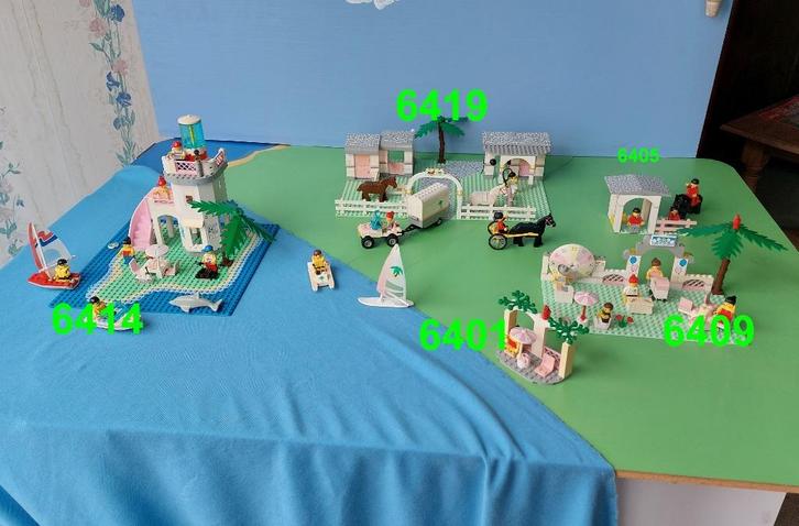 Set van 4 Lego Paradisa sets (6409,6401,6419,6414), Kinderen en Baby's, Speelgoed | Duplo en Lego, Gebruikt, Lego, Complete set