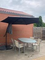 Zeer degelijke tuinset, Tuin en Terras, Ophalen, 4 zitplaatsen, Aluminium, Zo goed als nieuw
