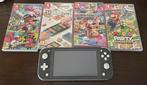 Nintende switch lite + 4 games, Enlèvement, Gris, Comme neuf