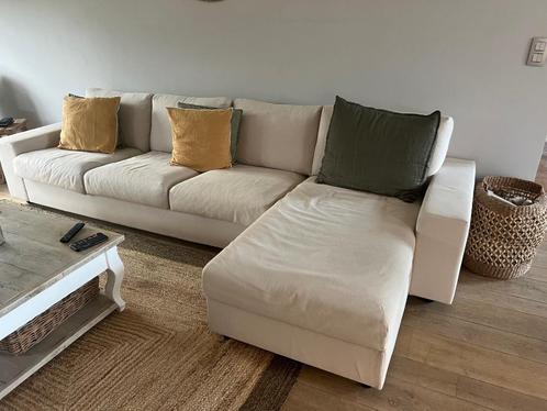 VIMLE 3-zitsbank, met extra chaise longue/Gunnared beige, Huis en Inrichting, Zetels | Zetels en Chaises Longues, Zo goed als nieuw