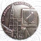 Plaquette/médaille France 1ère armée française Rhin et Danub, Timbres & Monnaies, Pièces & Médailles, Autres matériaux, Envoi