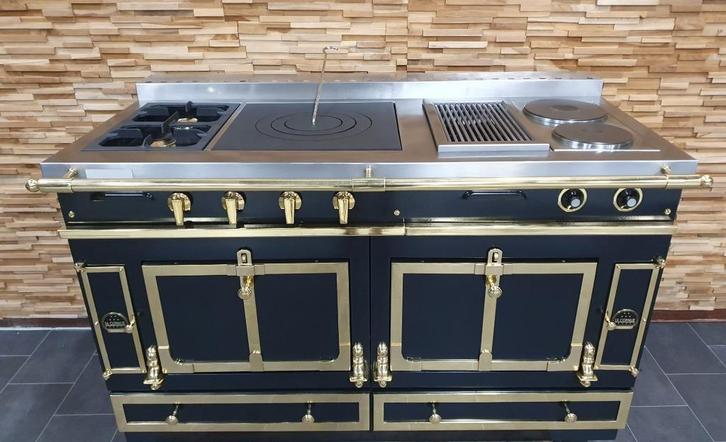 🔥Luxe La Cornue Château 150cm Fornuis Zwart & Messing, Elektronische apparatuur, Fornuizen, Zo goed als nieuw, Vrijstaand, Gas