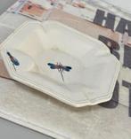 Vintage keramiek grote asbak libelle 23 centimeter wit, Verzamelen, Ophalen of Verzenden, Zo goed als nieuw, Asbak