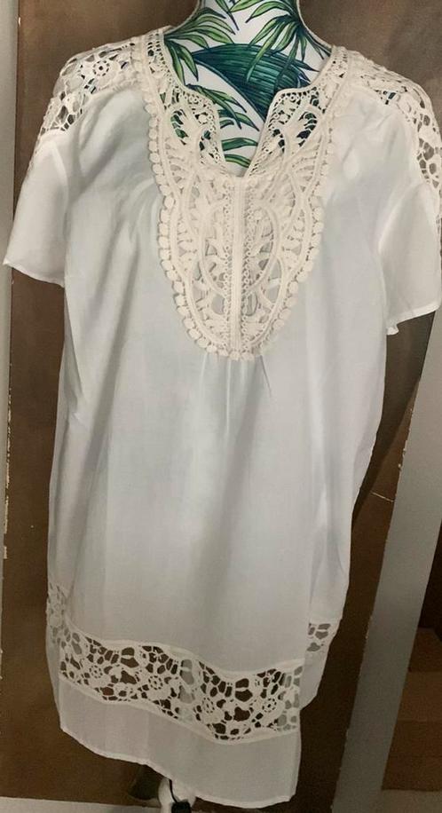 Blancheporte 46 lichte zomerjurk Nieuwstaat, Kleding | Dames, Jurken, Zo goed als nieuw, Maat 46/48 (XL) of groter, Wit, Boven de knie
