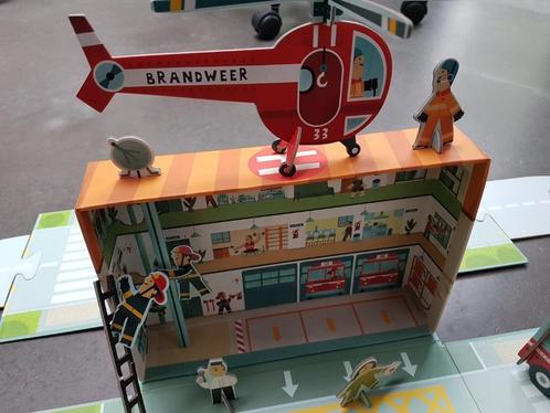 3D-puzzelbox: Brandweer – Maak je eigen brandweerkazerne, Kinderen en Baby's, Speelgoed | Educatief en Creatief, Gebruikt, Knutselen