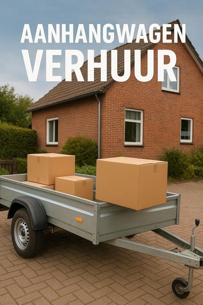 Aanhangwagen te huur, Auto diversen, Aanhangers en Bagagewagens, Zo goed als nieuw, Ophalen