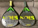 2 padelrackets Siux Raven met rugtas, Sport en Fitness, Padel, Ophalen of Verzenden, Zo goed als nieuw, Padelracket