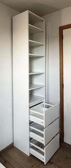 Strakke witte opbergkast – inbouw of vrijstaand, Huis en Inrichting, Ophalen, 200 cm of meer, Modern & minimalistisch, 50 tot 100 cm
