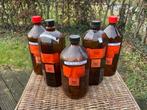 5 x VINTAGE labo/apotheek fles 1liter (leeg), Antiek en Kunst, Verzenden