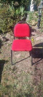 6 Rode stoelen, Huis en Inrichting, Stoelen, Ophalen, Gebruikt