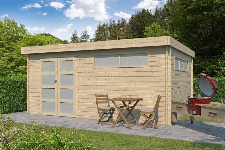 NIEUW Modern tuinhuis 4602ISO --44mm dik---, Hobby en Vrije tijd, Overige Hobby en Vrije tijd, Nieuw, Verzenden