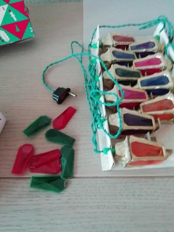 Oude kerstverlichting jaren 50 te herstellen.  beschikbaar voor biedingen
