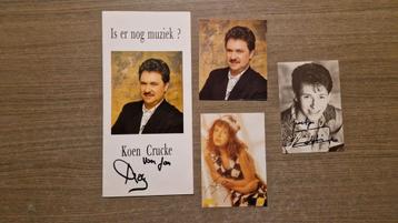 Gesigneerd jaren 90, Koen Crucke, Isabelle A, Helmut Lotti beschikbaar voor biedingen