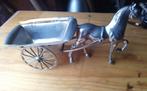 TINNEN PAARD EN KAR, Antiek en Kunst, Ophalen of Verzenden