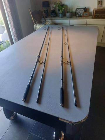 2 karperhengels, 13ft 3lb Stairbaits! Nieuwstaat! beschikbaar voor biedingen