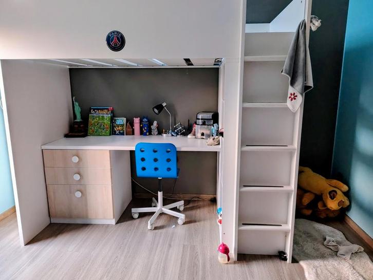 Lit mezzanine Ikea, Enfants & Bébés, Chambre d'enfant | Lits superposés & Lits mezzanines, Lit mezzanine, Enlèvement