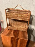 multi functioneel rekje in Wicker jaren 70, Huis en Inrichting, Ophalen, Minder dan 50 cm, Beige, Zo goed als nieuw