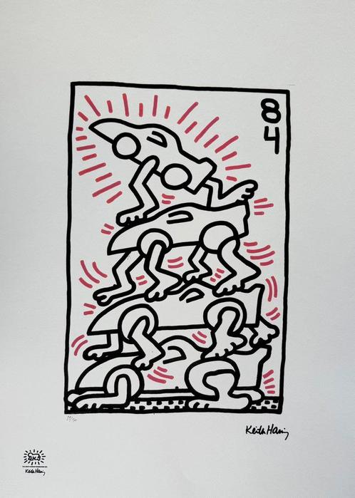 Keith Haring - Cars Tower ‘84, Antiek en Kunst, Kunst | Litho's en Zeefdrukken, Ophalen of Verzenden
