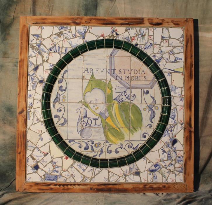 Keramisch Paneel 't Zotge', Antiek en Kunst, Curiosa en Brocante, Ophalen