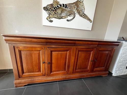 Prachtig houten dressoir in kerselaar, Huis en Inrichting, Kasten | Dressoirs, Zo goed als nieuw, Met lade(s), Met deur(en), Met plank(en)