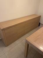 Houte tafel 8personen en kast, Huis en Inrichting, Tafels | Eettafels, Ophalen, Zo goed als nieuw, Vijf personen of meer, Rechthoekig