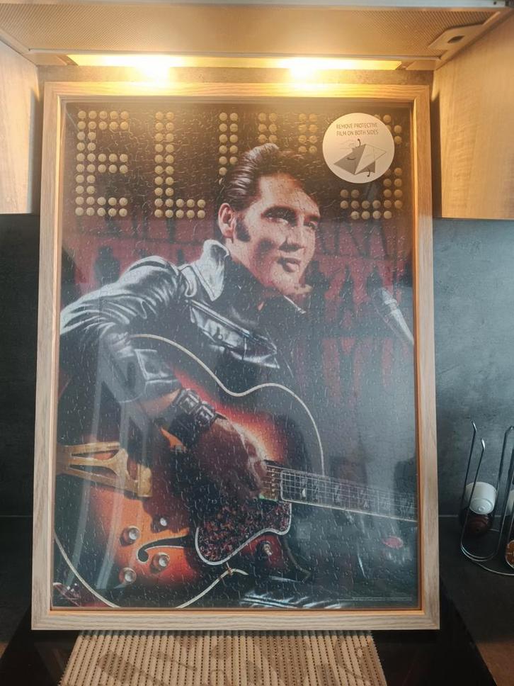 Elvis nieuw in kader 73 op 53 CM  plastic nog aan kader, Huis en Inrichting, Woonaccessoires | Schilderijen, Tekeningen en Foto's