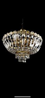 Lamp – Messing, Kristal – Europa – 1970-1980, Antiek en Kunst, Antiek | Verlichting, Ophalen