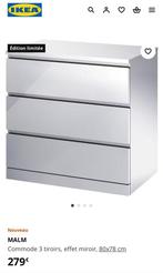 Commode Ikea MALM effet miroir, Maison & Meubles, Armoires | Commodes, Comme neuf