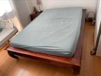 Massief houten bed voor matras van 1,40 x 2 m, Ophalen, Gebruikt, Hout