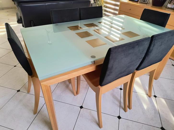 Table salle à manger Ligne Roset Hêtre Naturel, Huis en Inrichting, Tafels | Eettafels, Gebruikt, 50 tot 100 cm, 150 tot 200 cm