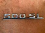 Mercedes 500SL chromen embleem, Auto-onderdelen, Gebruikt, Ophalen of Verzenden, Mercedes-Benz