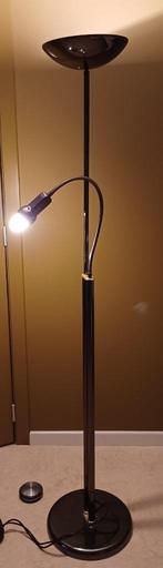 vloerlamp met leeslamp, afzonderlijk te bedienen, ....., Ophalen, Gebruikt, Metaal, 150 tot 200 cm
